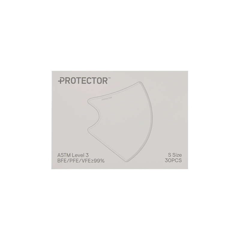Protector 3D立體口罩(細碼) 曙光白 30片