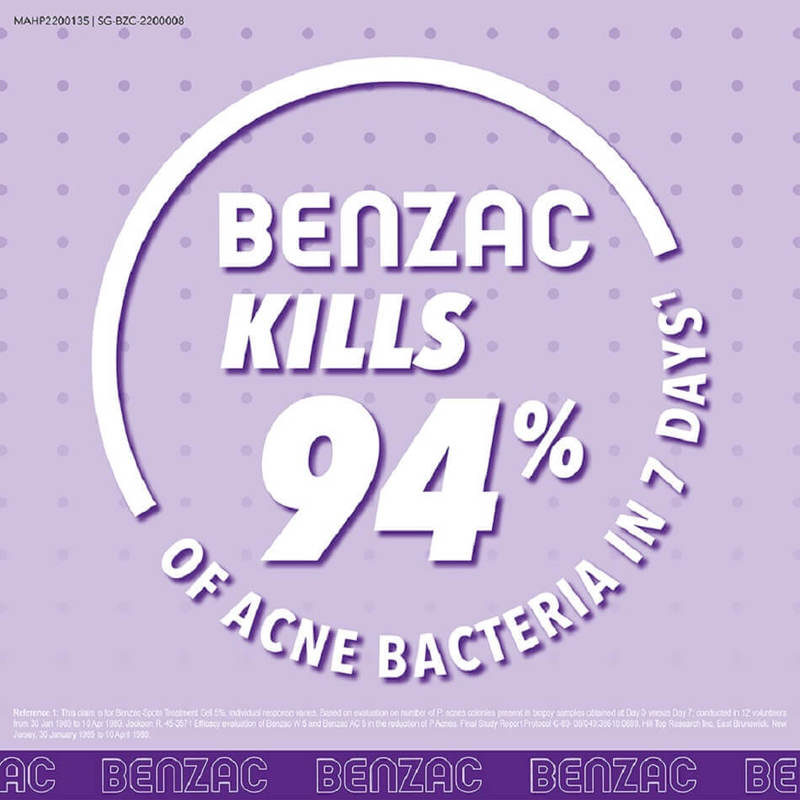 BENZAC Spots Treatment 5% 60g [Anti-Acne / Pimple Gel Cream with Benzoyl Peroxide]