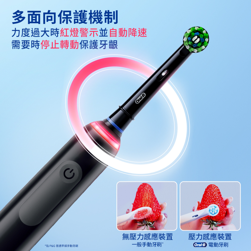 Oral-B Braun Pro 3 Power Brush (Vapor Blue) 1pc