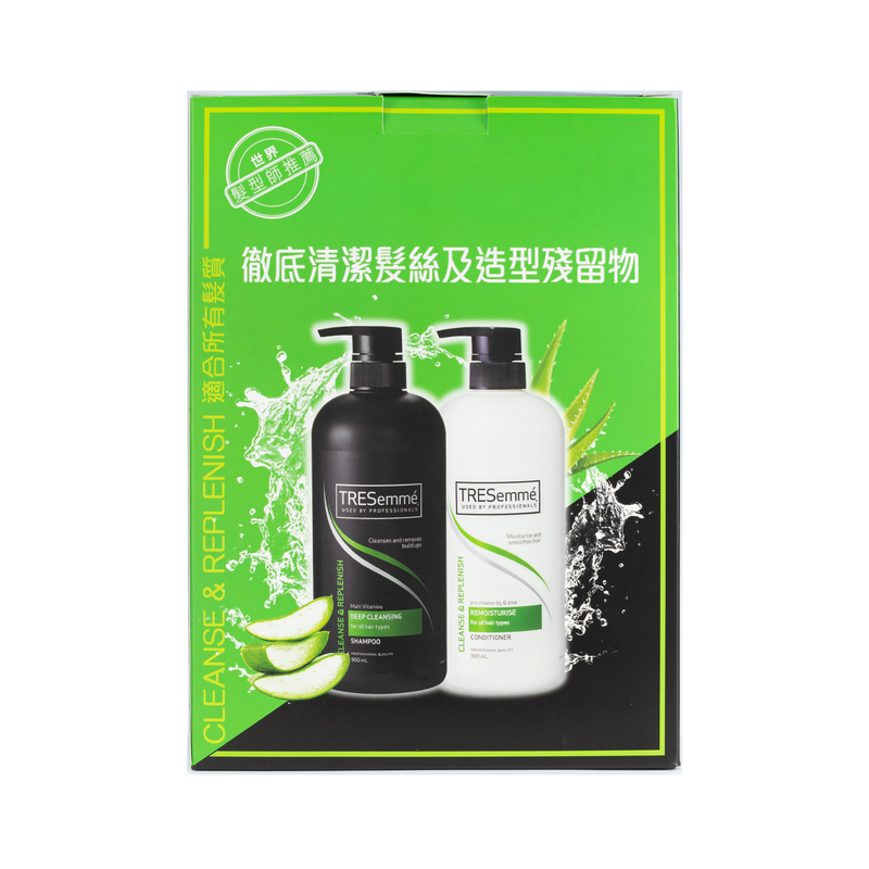 Tresemme Deep Clean Shampoo + Conditioner 900mL + 900mL