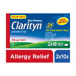 Clarityn Non-drowsy Allergy Relief Twin Pack, 2x10 tablets