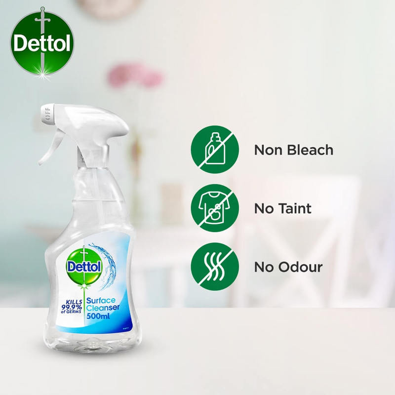 Dettol Anti-bacterial Trigger Spray - Surface 500ml | Guardian Singapore