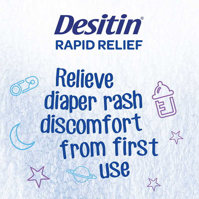 Desitin Rapid Relief Zinc Oxide Diaper Rash Cream, 57g