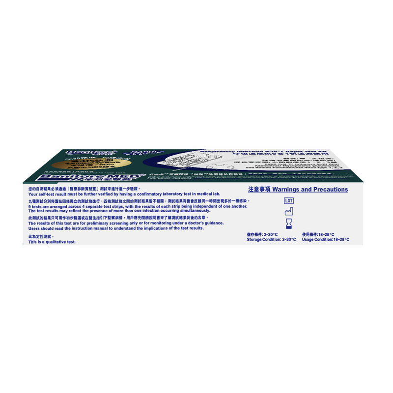 Banitore 9-in-1 Respiratory Infection Rapid Test Kit 1pc