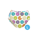 Charlie Banana 2-in-1 Swim Diaper & Training Pants w/snaps Delicious Donuts Large 1pc