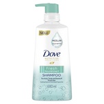 Dove Fresh Nourishment Micellar Aqua Peptide Shampoo (for Itchy Scalp and Dandruff Prone Hair) 680ml