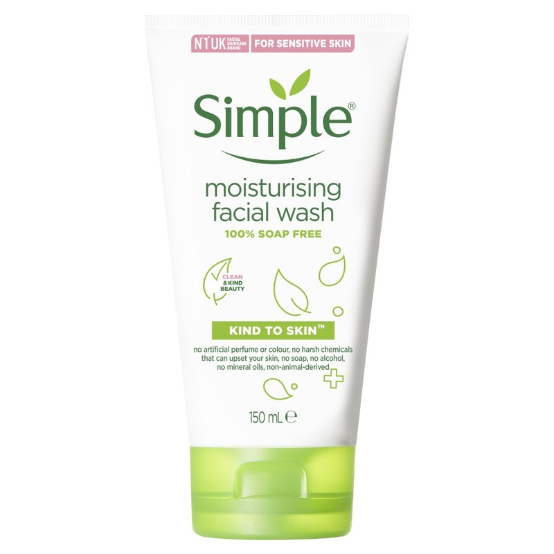 Simple  Kind To Skin Moisturising Facial Wash, 150ml