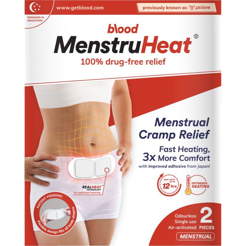 Blood MenstruHeat Menstrual Cramp Relief, 2pcs