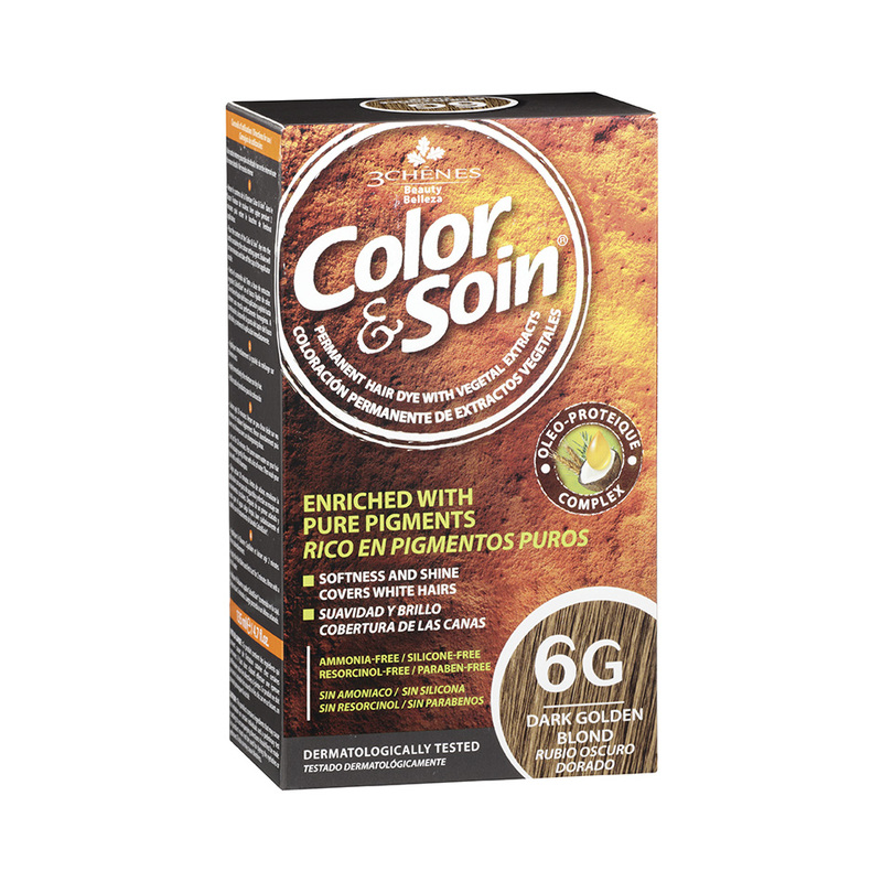 Color & Soin Hair Colour, 6G Dark Golden Blond