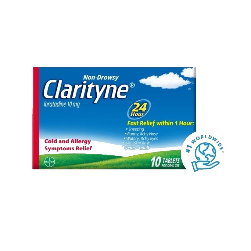 Clarityne Non-drowsy 24H Allergy Relief, 10 tablets