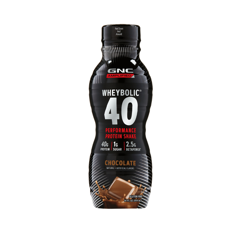 GNC AMP Wheybolic 40乳清蛋白飲品(朱古力味) 414毫升