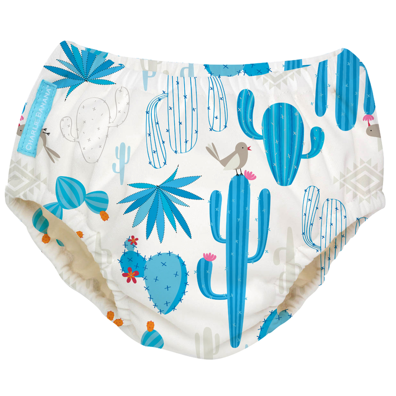Charlie Banana 2-in-1 Swim Diaper & Training Pants Cactus Azul Medium 1pc