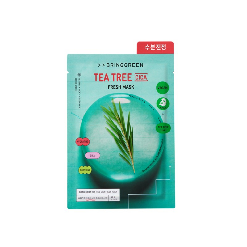 Bring Green Collaboration Netflix <SQUID GAME> Tea Tree Cica 5pcs + Younghee Fresh Mask 5pcs