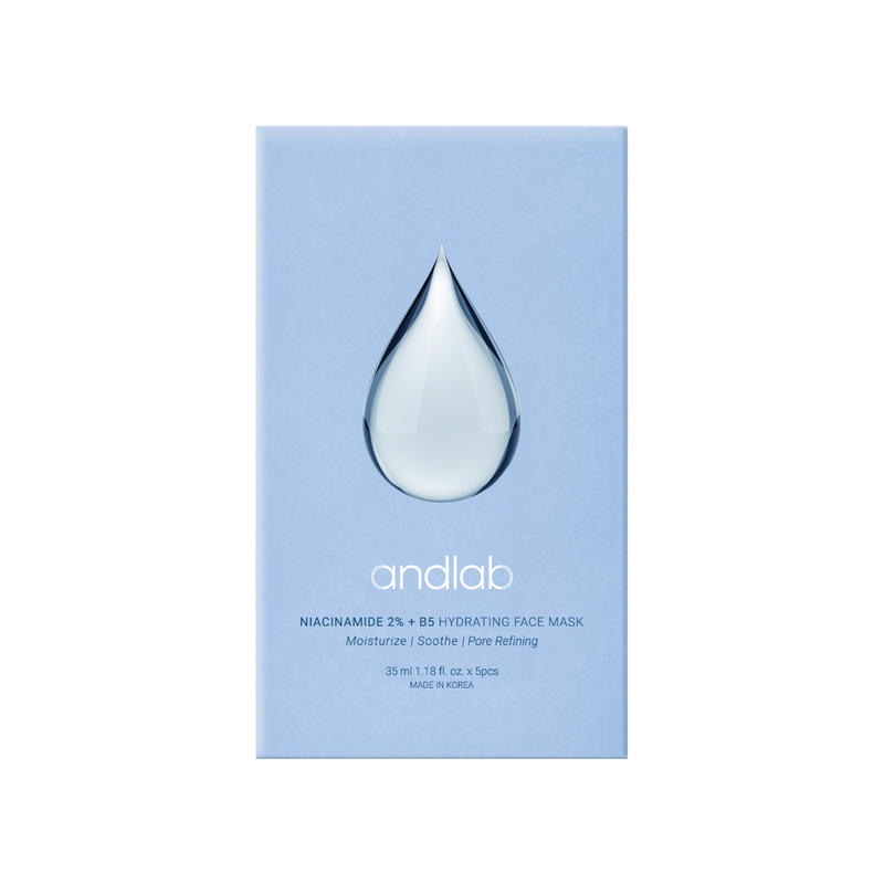andLAB Niacinamide 2% + B5 Hydrating Face Mask 35ml x 5pcs