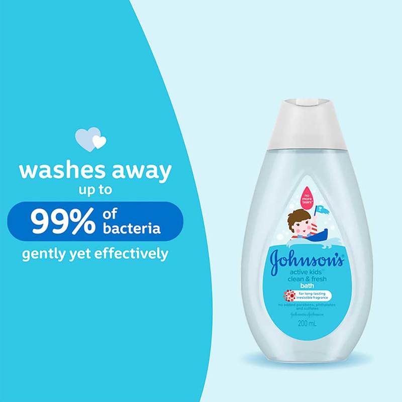 Johnson's Baby Active Kids Clean & Fresh Bath 500ml