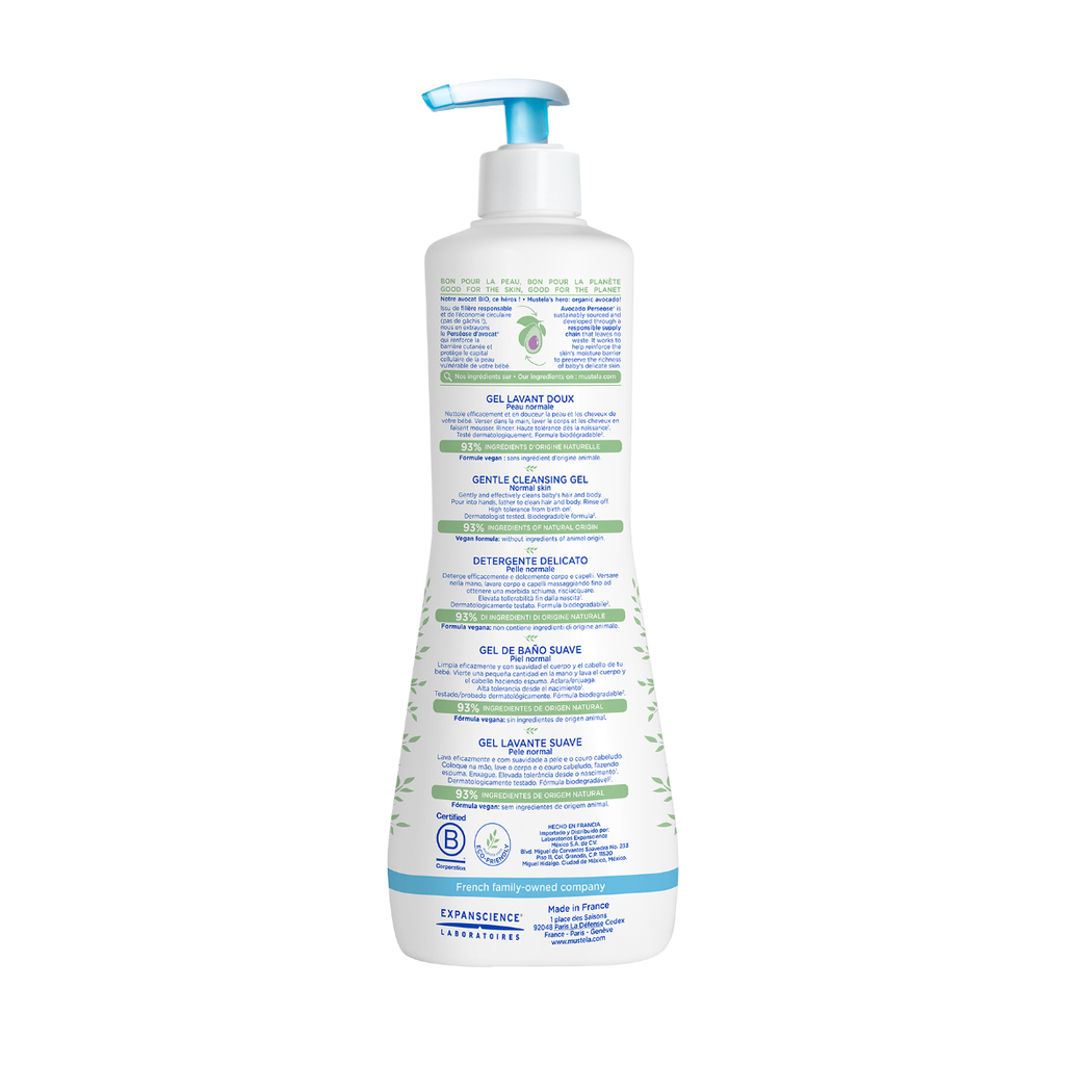 Mustela gentle cleansing gel hot sale 750ml