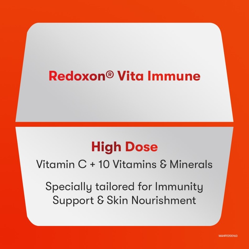 Redoxon Vita Immune Vitamin C & 10 Minerals Immunity Effervescent 15s