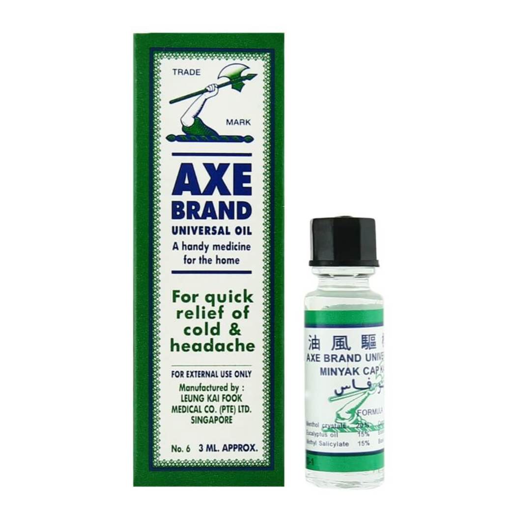 Axe Brand Universal Oil 3ml Topical Pain Care Pain Fever Health Guardian Singapore