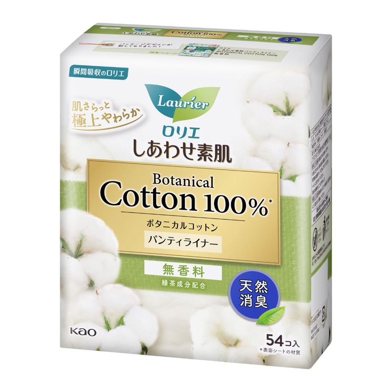 Laurier Botanical Cotton Liner (Deodorant) 54pcs