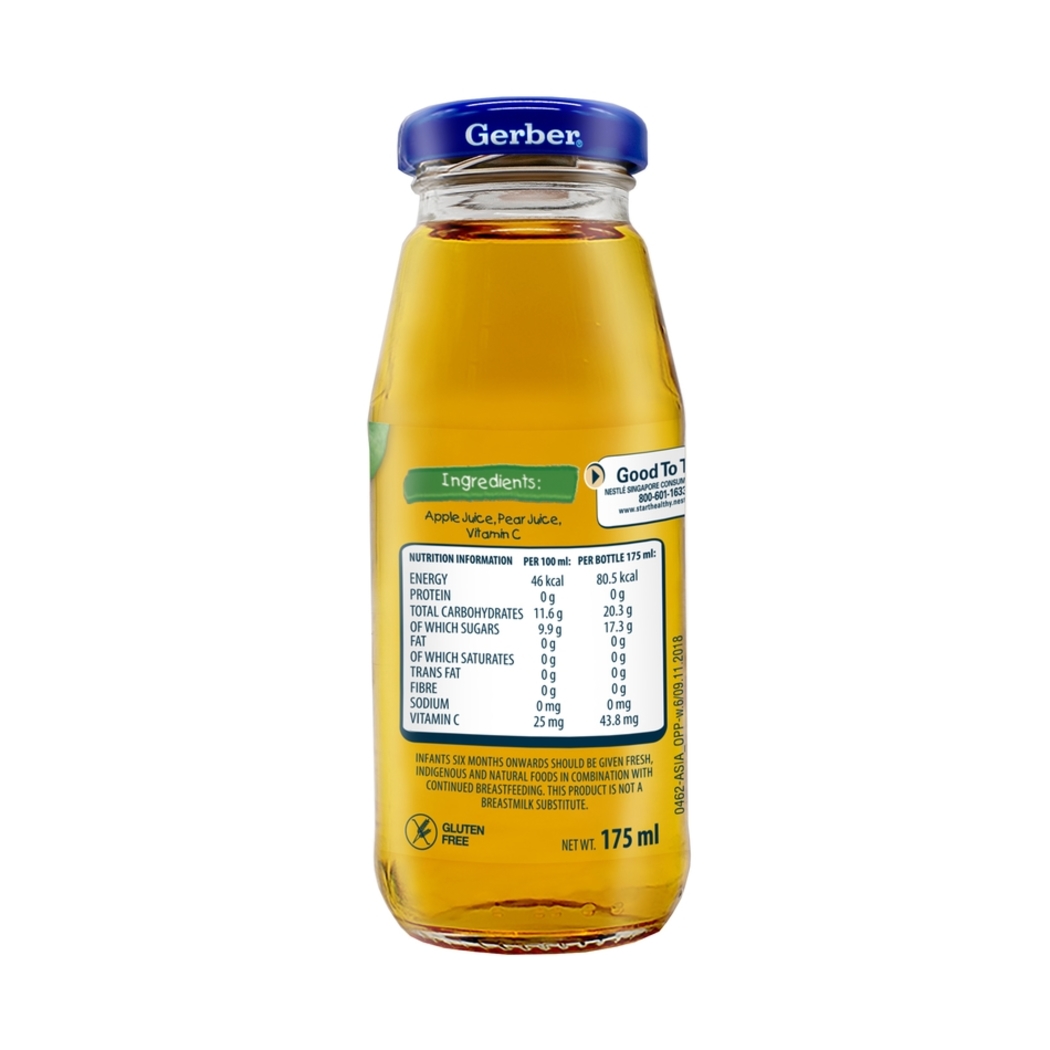 Gerber Apple Pear Juice, 175ml | Gerber | Guardian Singapore