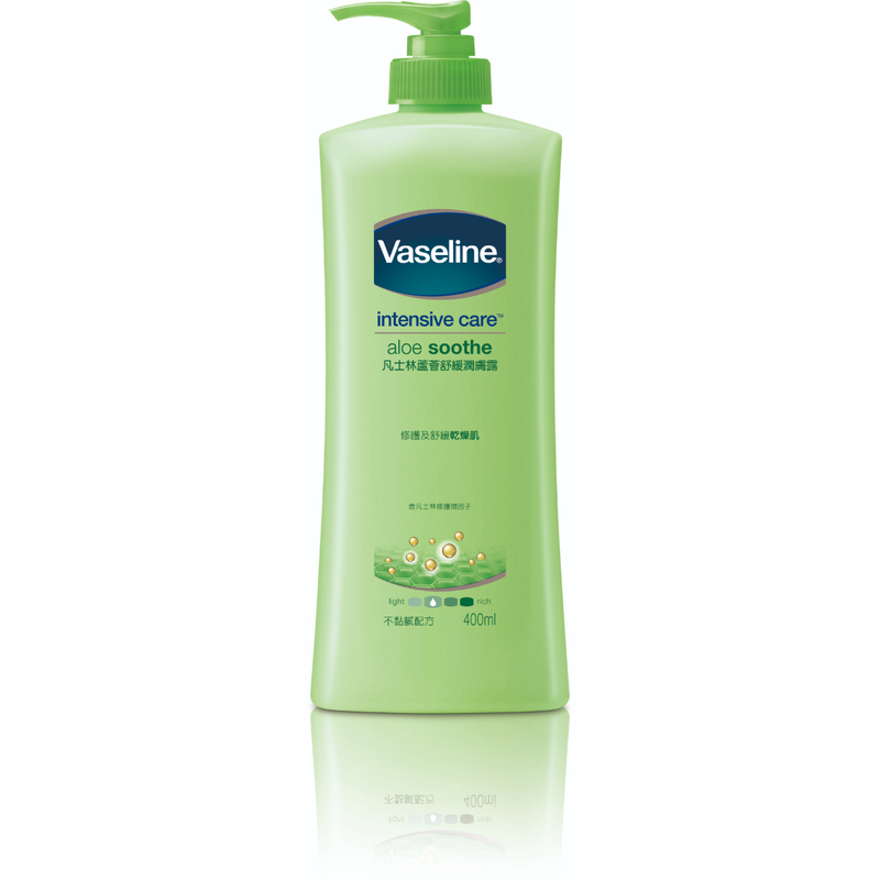 Vaseline Intensive Care Lotion (Aloe Soothe) 400ml + Dove Body Wash 200g