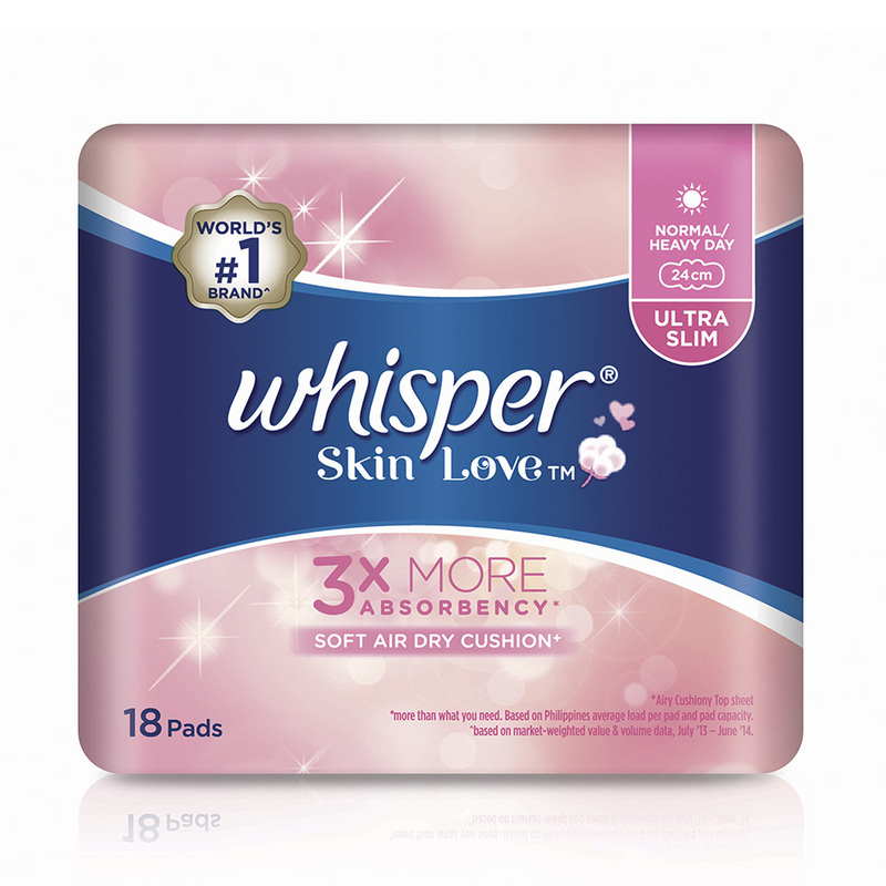 Skin lovers 18. Whisper Sanitary Pad. Ultra Love. Skin lovers. Slim Whispers.