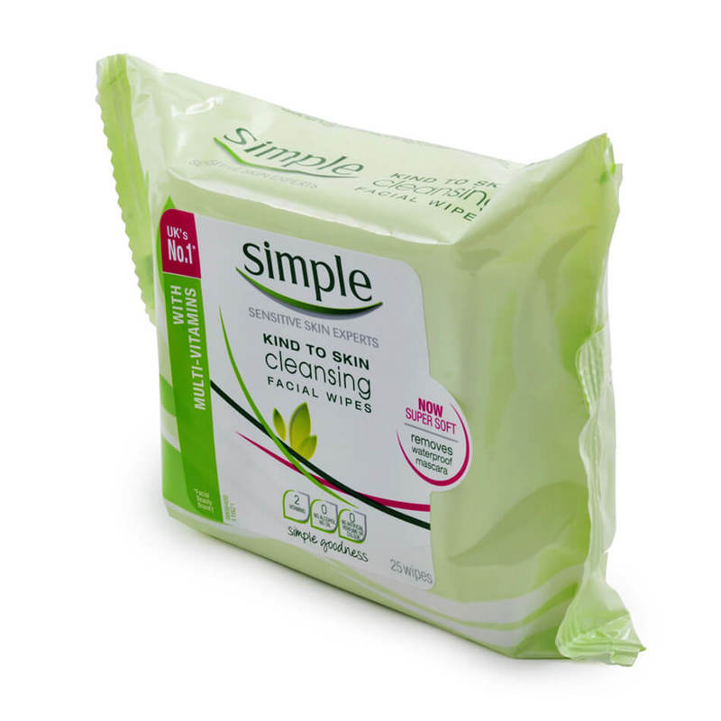 Simple  Cleansing Facial Wipes 25pcs