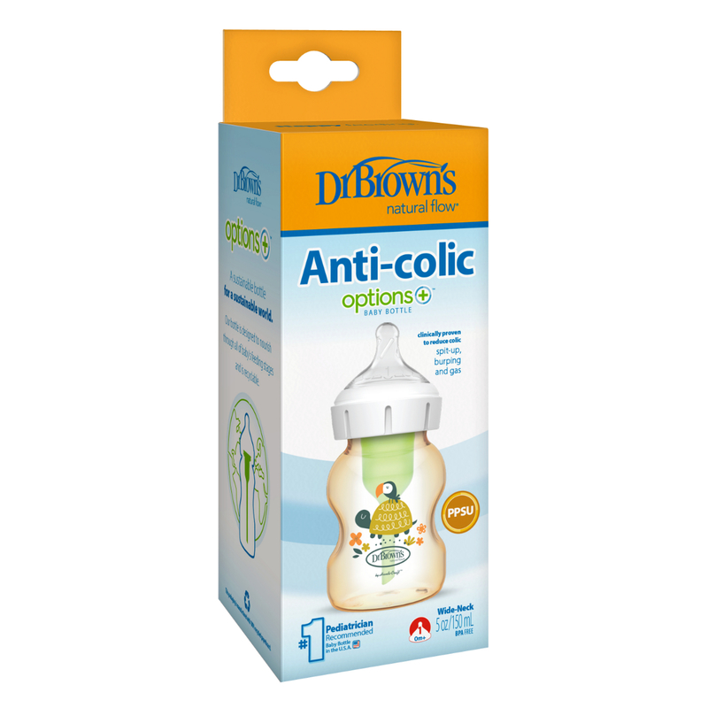 Dr.Brown's Options+ Anti-Colic PPSU Bottle (Turtle) 5oz 1pc