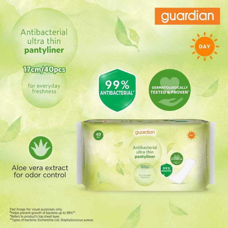 Guardian Antibacterial Ultra Thin Liner 17cm