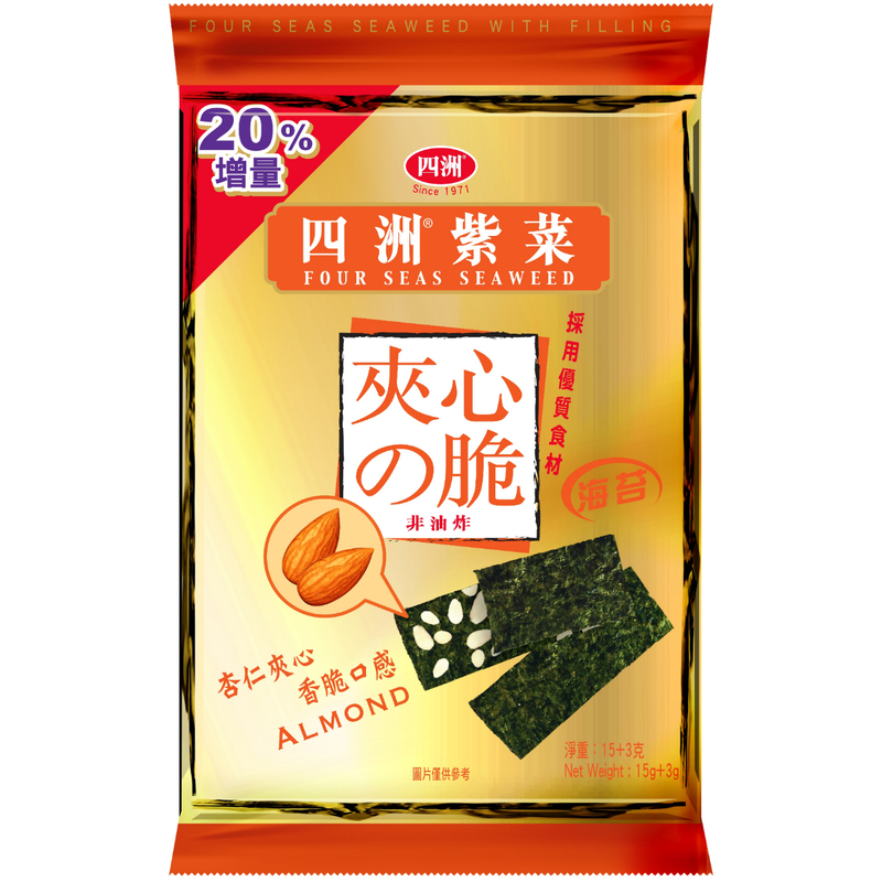 Four Seas Seaweed With Filling Almond 15 g