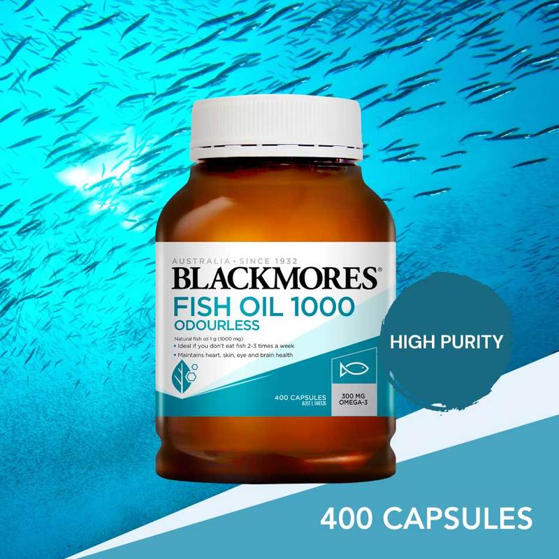 Blackmores Odourless Fish Oil 400s