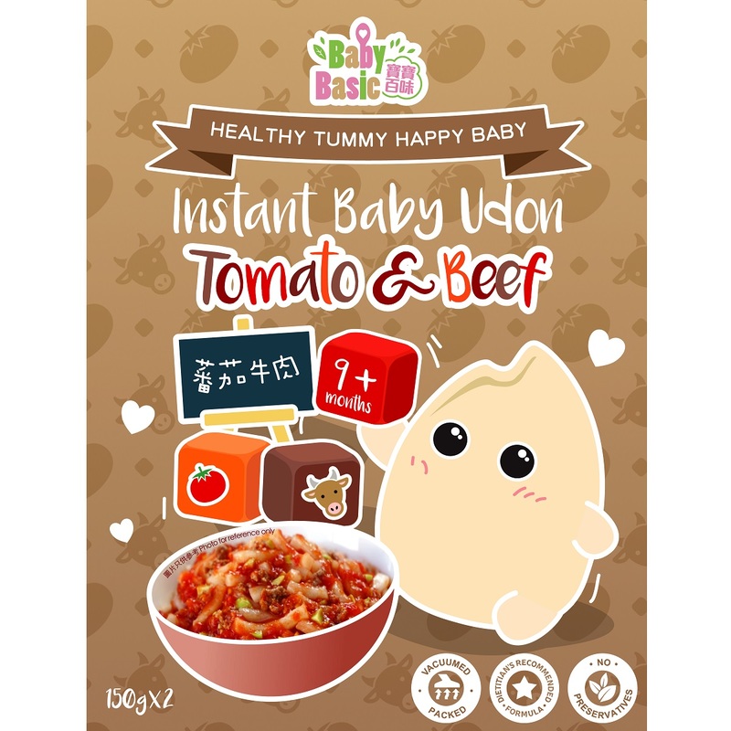 Baby Basic Instant Baby Udon(Tomoto & Beef) 300g
