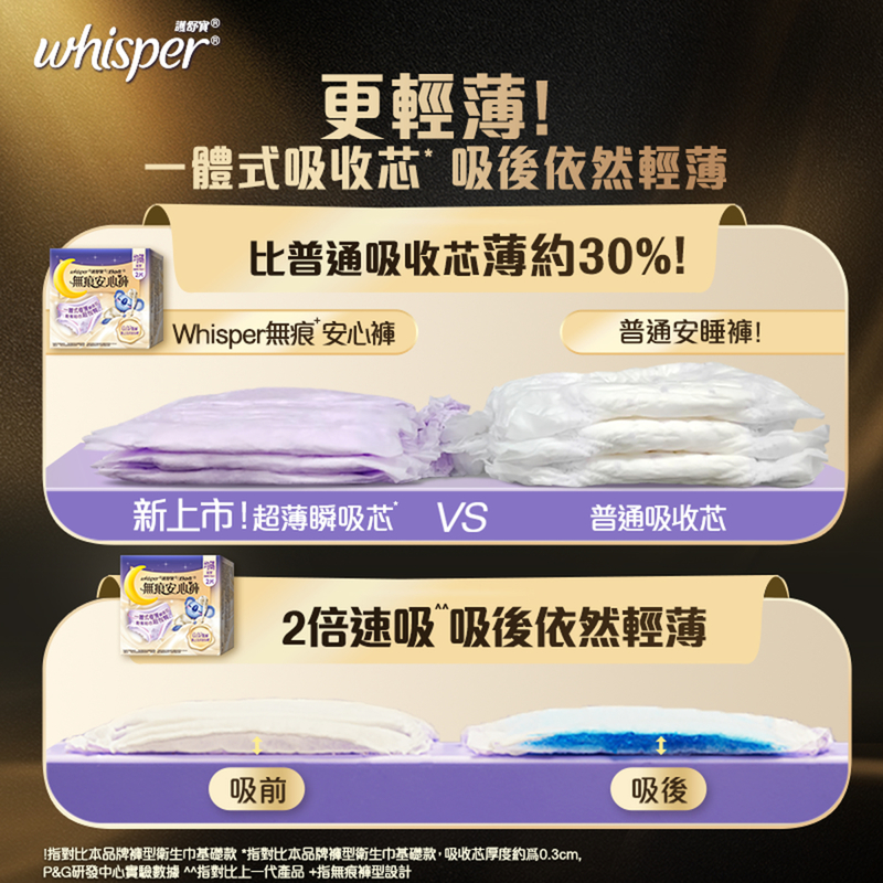 Whisper Ultra Soft Pants Free Size 2pcs