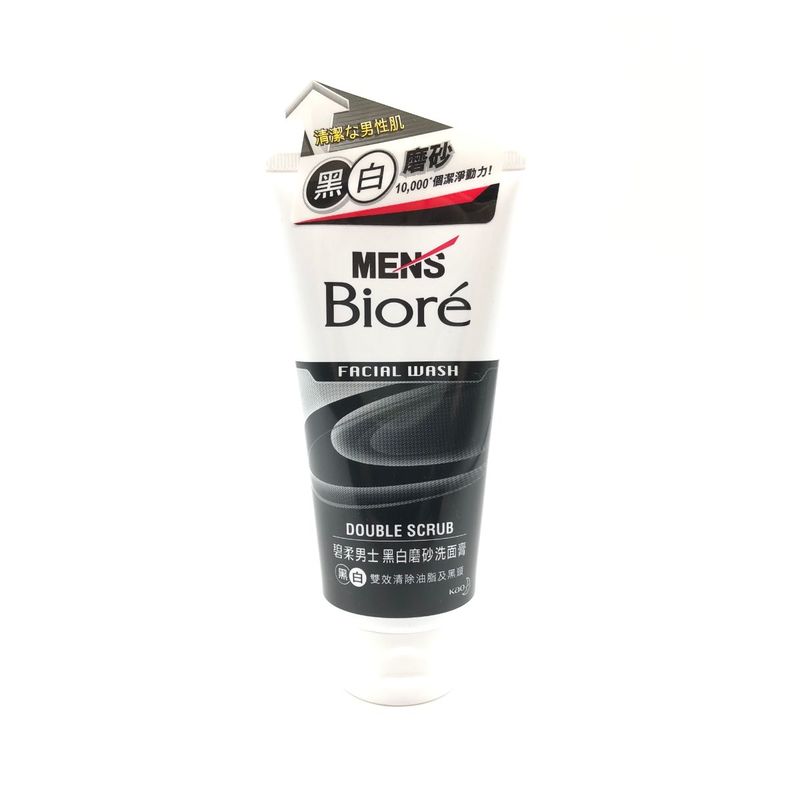 Biore Men Face Wash Double Scrub 100g