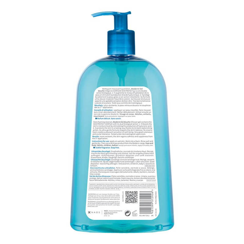 Bioderma Atoderm Ultra-Gentle Soap-Free Face & Body Shower Gel (Dry Skin) 1L