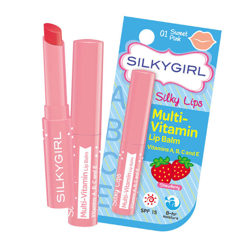 Silkygirl Silkylips Multi-Vitamin Lip Balm 01Sweet Pink