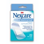 Nexcare™ Clear Waterproof Bandages, 25 mm x 72 mm, 20pcs