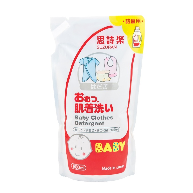 Suzuran Baby Clothes Detergent Refill 800mL