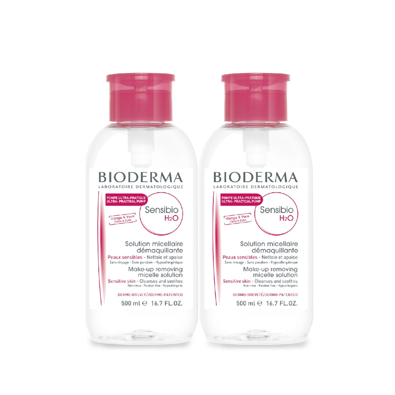 Bioderma Sensibio 深層卸妝潔膚水禮盒- 500毫升 x 2支(新舊裝隨機發貨)