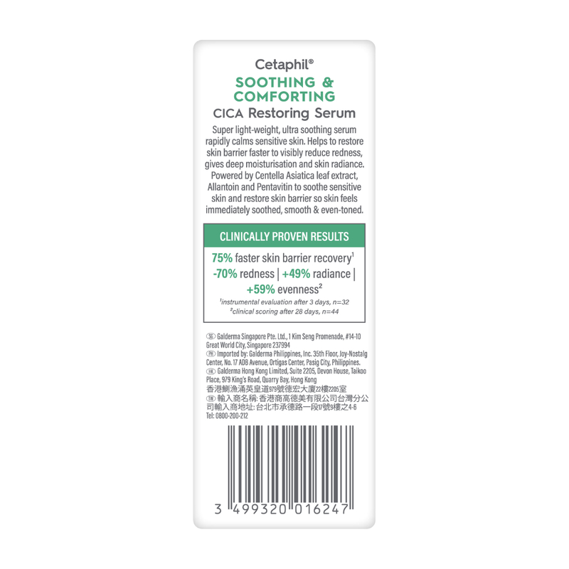 Cetaphil Soothing & Comforting CICA Restoring Serum 30ml