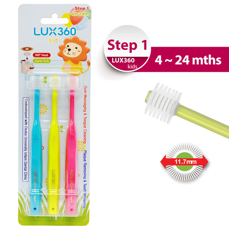 Vivatec LUX360 Toothbrush Step 1 (4-24 Months) 3pcs (Random Delivery)