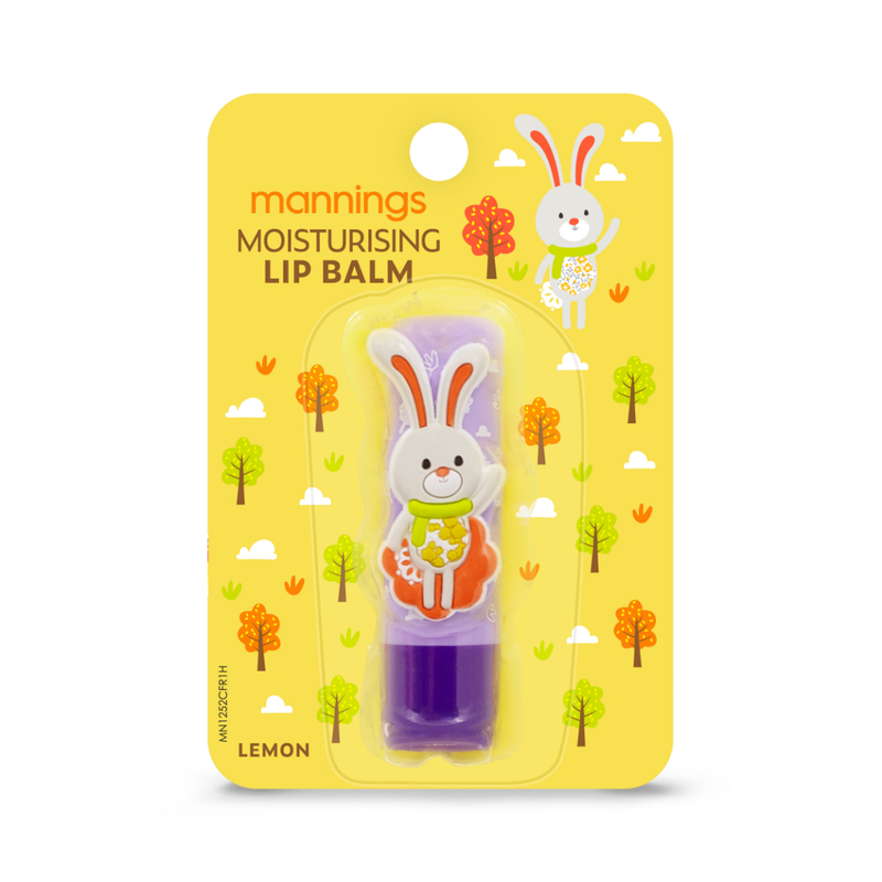 Mannings Bunny Lemon Moisturising Lip Balm 1pc