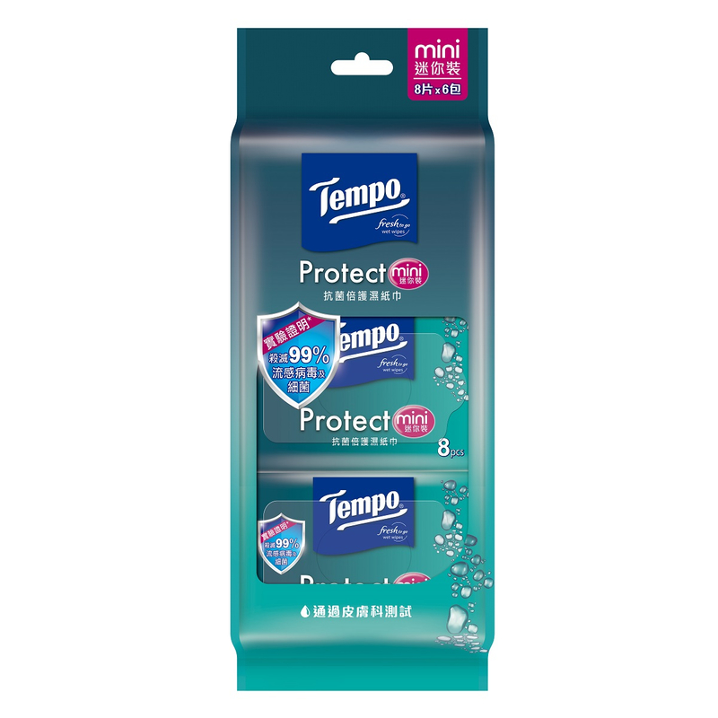 Tempo Protect Disinfectant Wet Wipes Mini Pack 6 Packs  (Random Delivery)