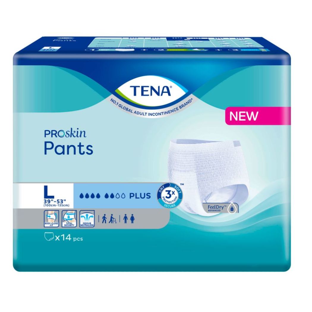 TENA PROskin Pants Plus L, 14pcs | Guardian Singapore