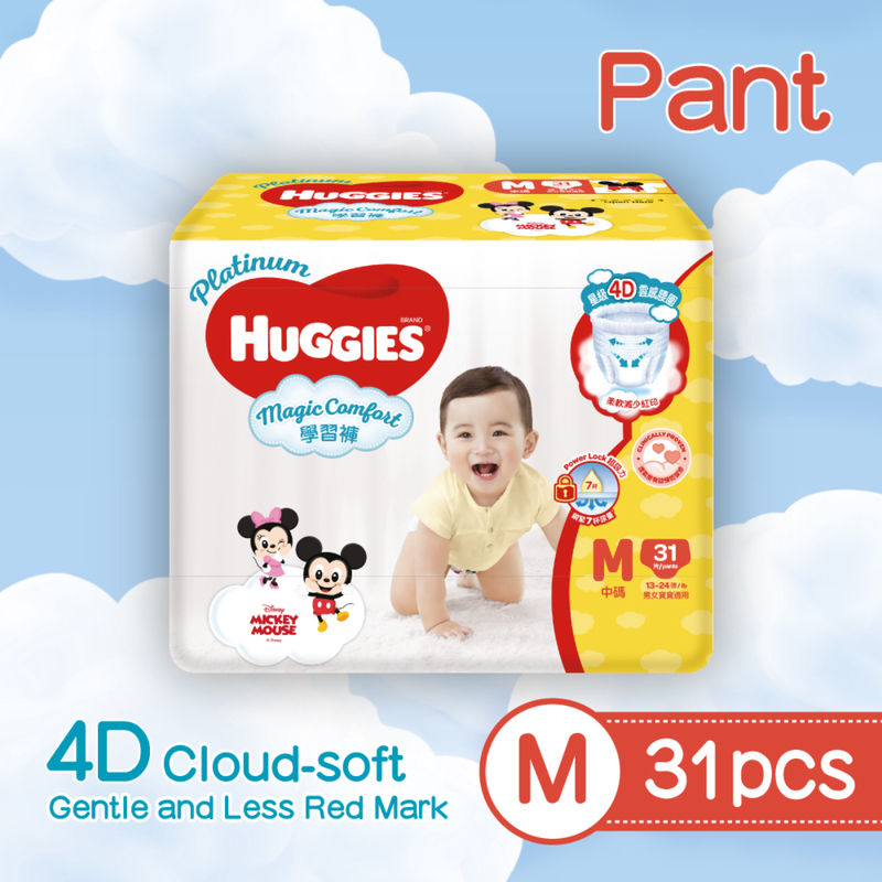 Huggies Platinum Magic Comfort Pant M 31pcs