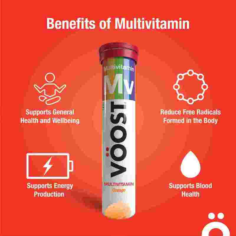 VÖOST Multivitamin Effervescent Vitamin Supplement 40 tabs