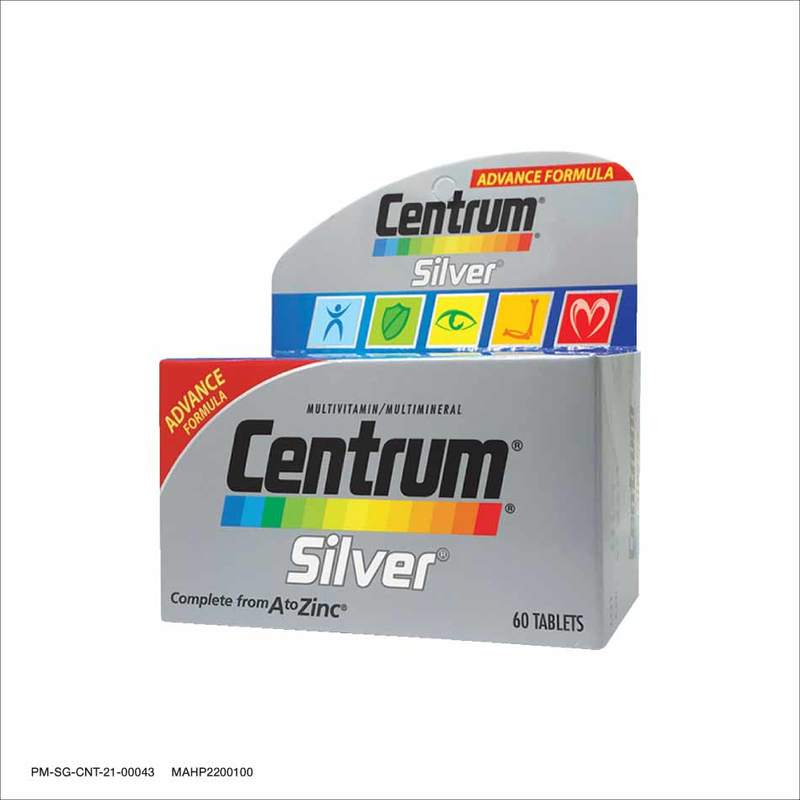 Centrum Silver Multivitamin, 60 tablets