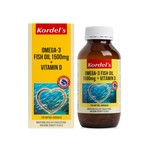 Kordel's Omega-3 Fish Oil 1500mg + Vitamin D, 120 capsules