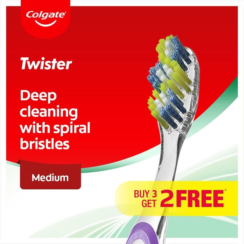 Colgate Twister Medium Toothbrush B3F2