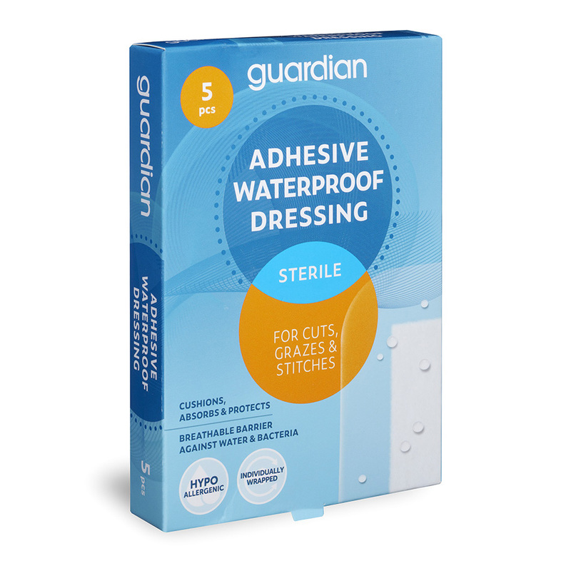 Guardian Adhesive Waterproof Dressing 6cm x 8cm 5's